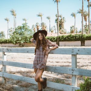 Vestido Xadrez - Look do dia em Palm springs